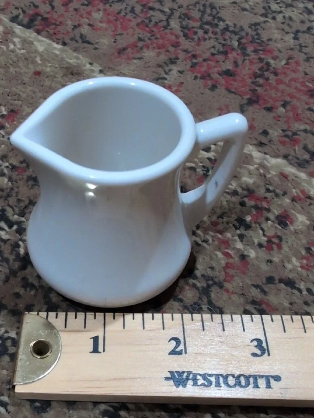 Clipper Off White Plastic Mini Creamer Pitcher